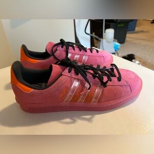 Adidas Originals Campus 80’s New York Coral Suede Sneakers Mens 9/Womens 10.5